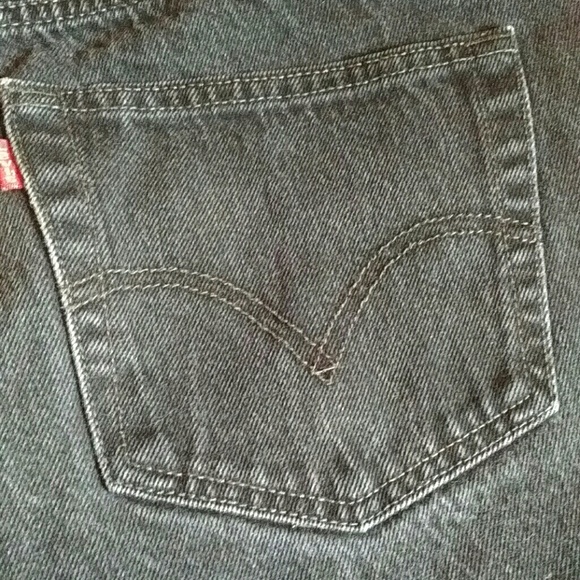 Levi's Black 501 Jeans, 34x34 - Picture 2 of 3